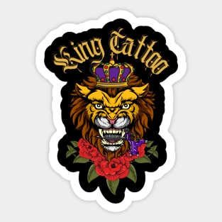 King Tattoo Sticker